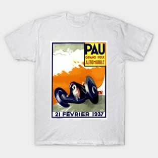 1937 French Grand Prix Poster Design T-Shirt